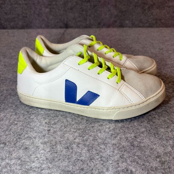 Veja Esplar Laces US Size 6 EUR 37 Blue White Neon Green - Picture 2 of 7